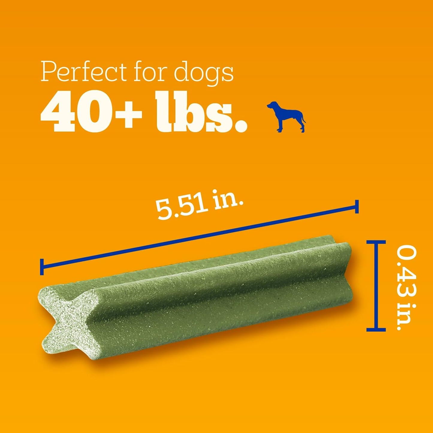 PEDIGREE DENTASTIX Dental Dog Treats for Large Dogs Fresh Flavor Dental Bones, 5.19 oz. 6 Treats (Pack of 7)