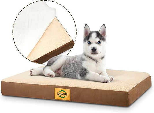 Puppy Pad Holder | Washable Dog Bed | Dog Potty Training | Puppy Potty Training | Indoor Pee Pad Station | Waterproof Washable Bed for Dogs with Pad Holder