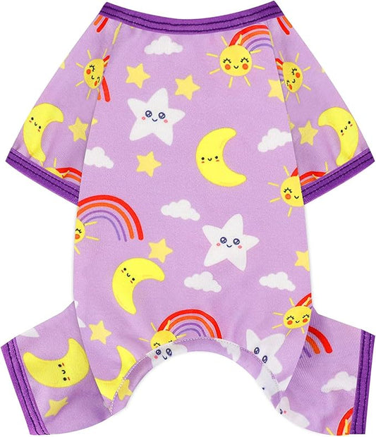 Dog Pajamas for Small Dogs Boy Girl, Dog Clothes Tiny Chihuahua Yorkie Spring Summer Shirt, Cute Puppy Outfit Pjs Jumpsuit Cat Onesie Apparel Pet Clothes
