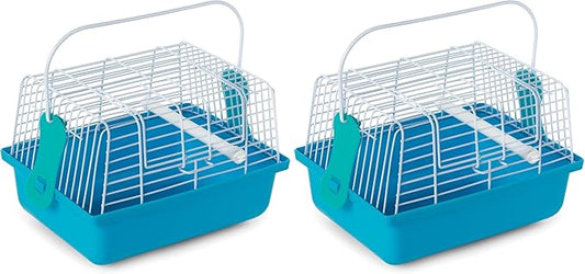 Prevue Pet Products Travel Cage for Birds and Small Animals, Blue (SP1304BLUE) (Pack of 2)