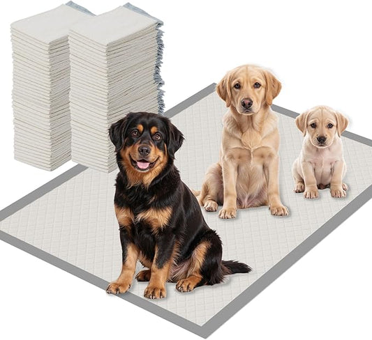 Gardner Pet 5XL 37"x54" Dog Pee Pads Extra Large, Super Absorbent & Leak-Proof Dog Potty Training Pads, Nop-Slip Bottom Puppy Pads, 80 Count Grey