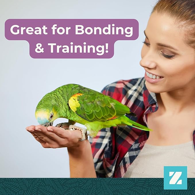 ZuPreem Pure Fun Bird Food, Cockatiel, Lovebird, Quaker, Small Conure, Lorikeet, Seed and Pellet Blend for Medium Birds, Food Mixer Topper, Enriching Variety, Made in USA (M, 2 lbs)