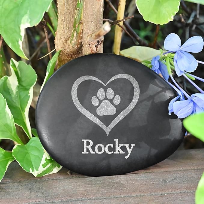 Personalized Dog Memorial Stone, Pet Remembrance Gifts, Cat Memorial Gifts, Sympathy Gifts for Loss of Pet, Pet Memorial Stones, Dog Memorial Gifts for Loss of Dog - Pet Loss Gifts