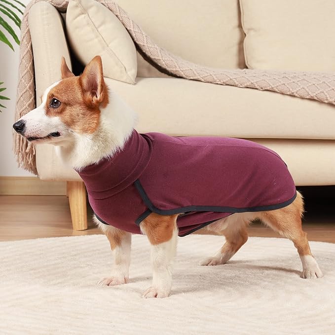 Dog Sweater Pullover Cold Weather Vest for Dogs Dog Sweatshirt & Jacket for Indoor and Outdoor Use (XXX-Large, Wine red)
