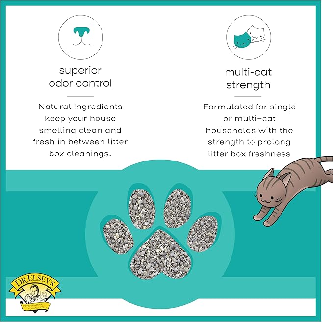 Dr. Elsey's R&R Stress-Reducing Clumping Clay Cat Litter 18 lb. Bag