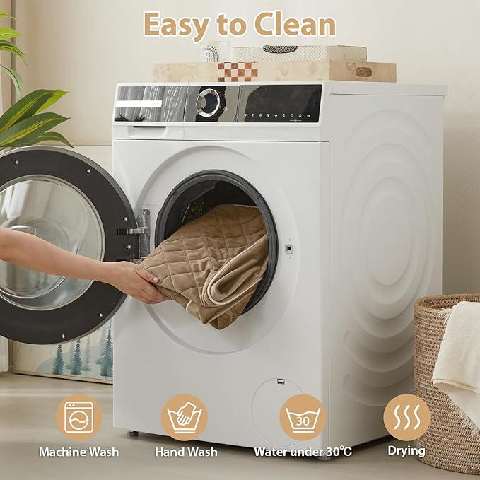 WNPETHOME Orthopedic Dog Bed Medium Size Dog, Waterproof Medium Dogs Bed with Removable Washable Cover, Multi-Needle Quilting Dogs Crate Bed