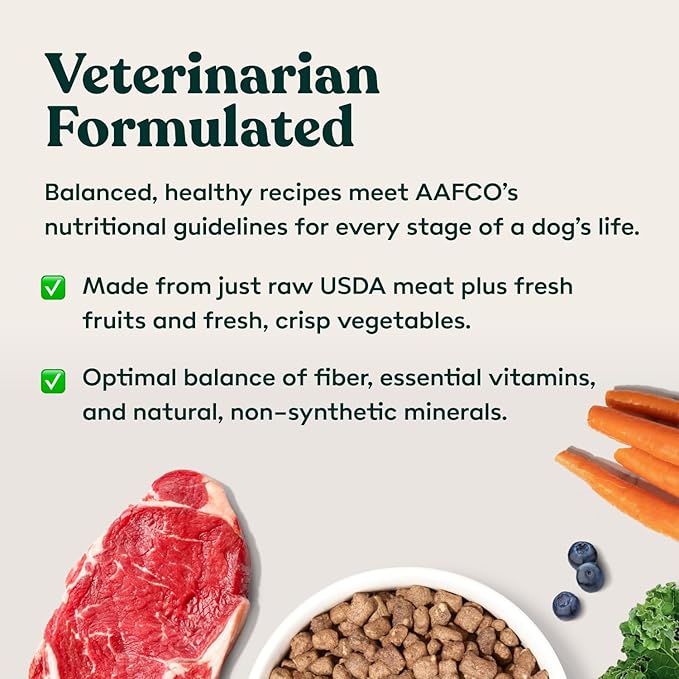 Little Hunter Freeze Dried Lamb Raw Dog Food | Grain Free, Limited Ingredient, Single Protein Meal or Mix in Topper | Novel Protein Kibble Alternative | 15 oz Bag