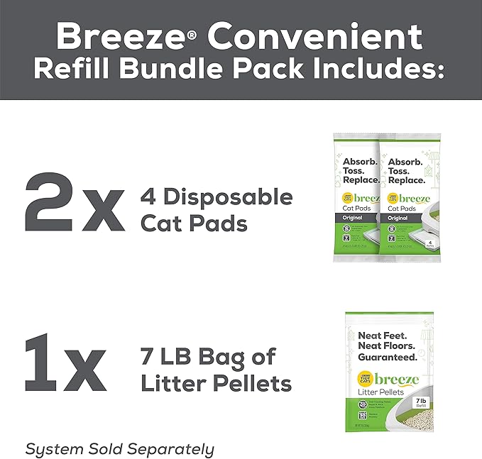 Purina Tidy Cats Breeze Litter System Cat Refill Bundle - 7.91 lb. Box