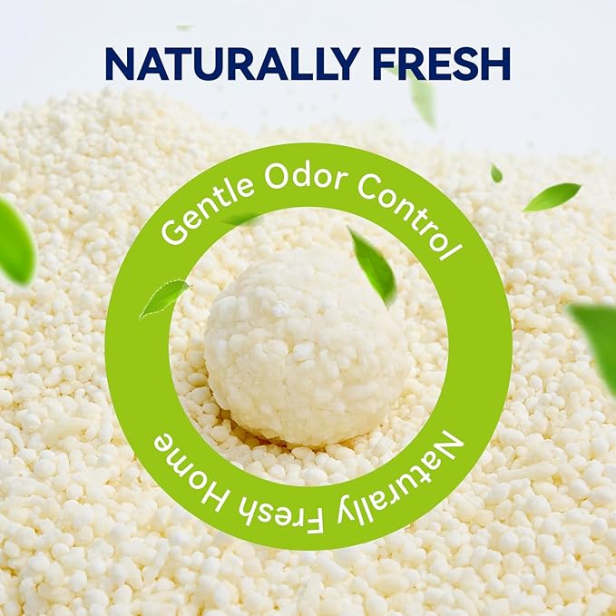 OPET Corn & Cassava Cat Litter, Natural Ingredients, Quick Clumping Cat Litter, Flushable, Superior Odor Control,99.9% Dust Free Kitty Litter