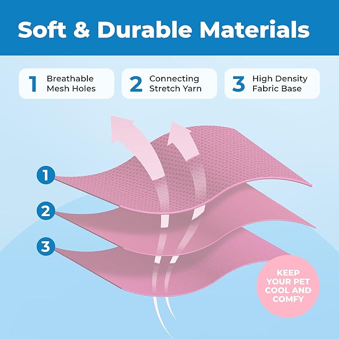 Best Pet Supplies Voyager Escape Proof Cat Harness and Leash Set with Reflective Stitching, Neoprene Handle 5ft - Supports Small, Medium and Large Cats, Kittens - Pink, M (Chest: 16.5-19.5")