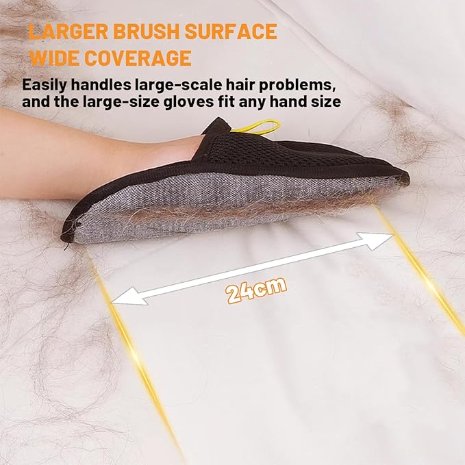Shedly Sweep Pro, Pet Hair Removal Glove, Reusable Washable Electrostatic Pet Hair Removal Glove, Perfect for Clothing, Couch, Carpet, Car Seat (1PCS)