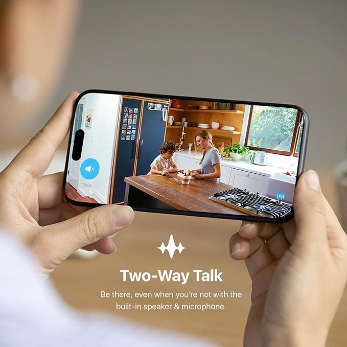 Amcrest 1080P WiFi Camera Indoor, Nanny Cam, Dog Camera, Sound & Baby Monitor, Human & Pet Detection, Motion-Tracking, 2.4Ghz Only, Pan/Tilt Wireless IP Camera, Night Vision, Smart Home ASH21-B