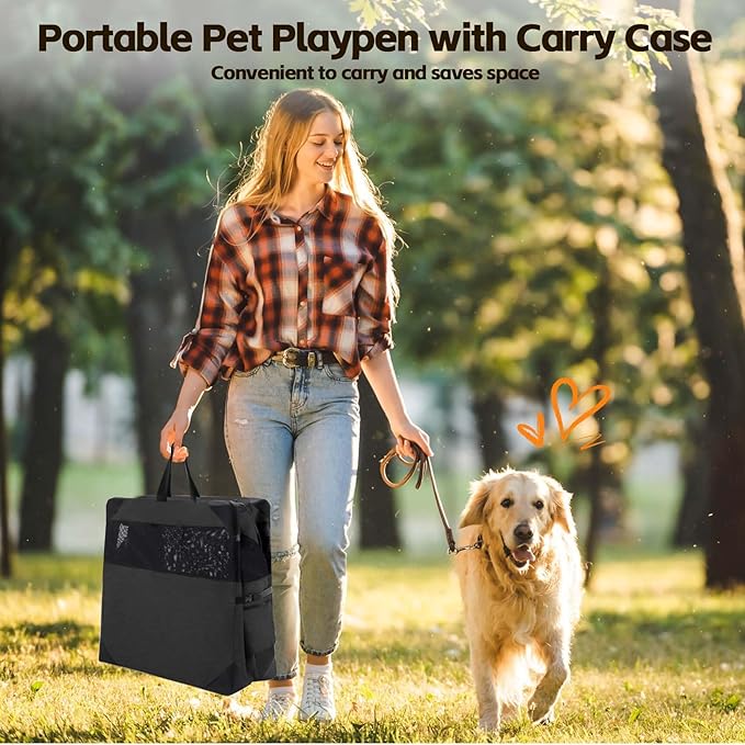 Dog Crate 36x25x25 Inch for Large or Medium Dogs, Portable and Foldable Design Perfect for Travel or Home Use, Dog Kennel with 3-Door