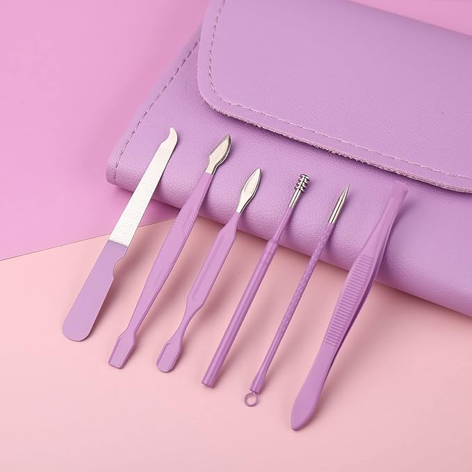 Manicure Set, Nail Clippers, Pedicure Kit, 16 in 1 Professional Grooming Kit Stainless Steel, Nail Toenail Scissors Tools with Luxurious Leather Travel Case for Men and Women Upgraded Version