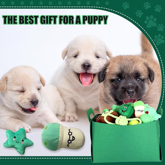 Abbylike 50 Pcs Puppy Supplies Starter Kit for Small Dogs Puppy Essentials Includes Leash, Bowls, Teeth Brushes, Water Bottle, and More Accessories for Dogs Christmas Welcome Gift(Green)