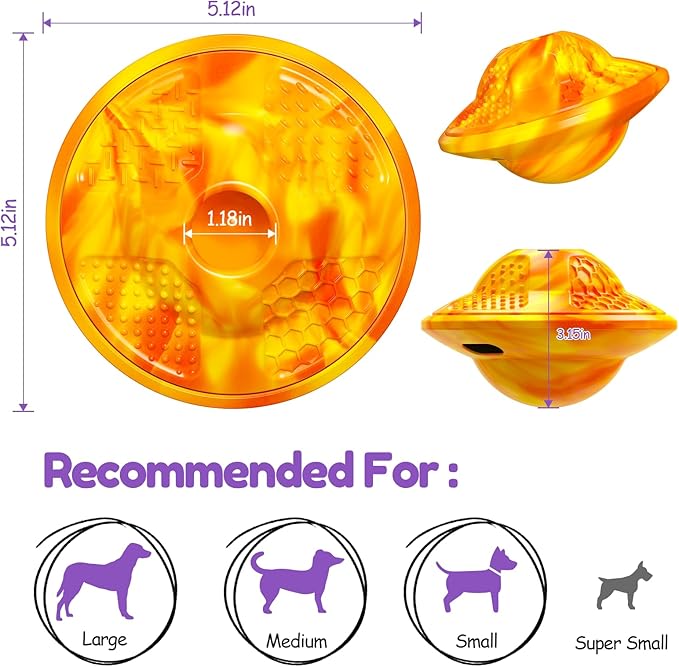 Interactive Dog Puzzle Toy for Smart, Dog Enrichment Toys to Keep Them Busy, Treat Dispensing Dogs Slow Feeder & Stimulating Dogs Toy