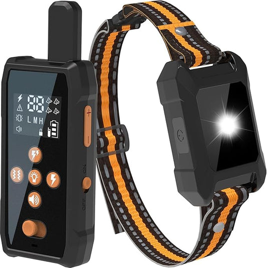 Dog Shock Collar - 4200FT Dog Training Collar with Remote Innovative IPX7 Waterproof with 4 Training Modes,Vibration and Shock,Rechargeable E-Collar for All Breeds