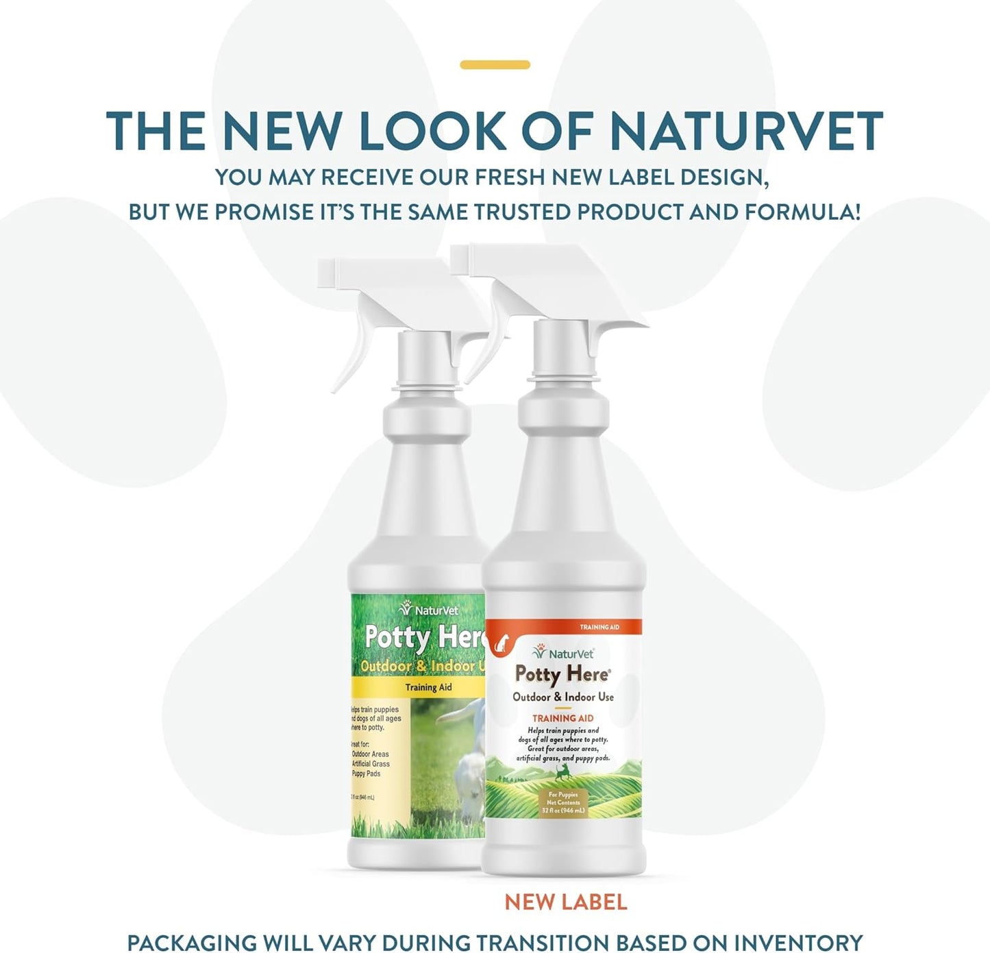 NaturVet – Potty Here Training Aid Spray | Attractive Scent Helps Train Puppies & Dogs Where To Potty | Formulated For Indoor & Outdoor Use | 32 oz