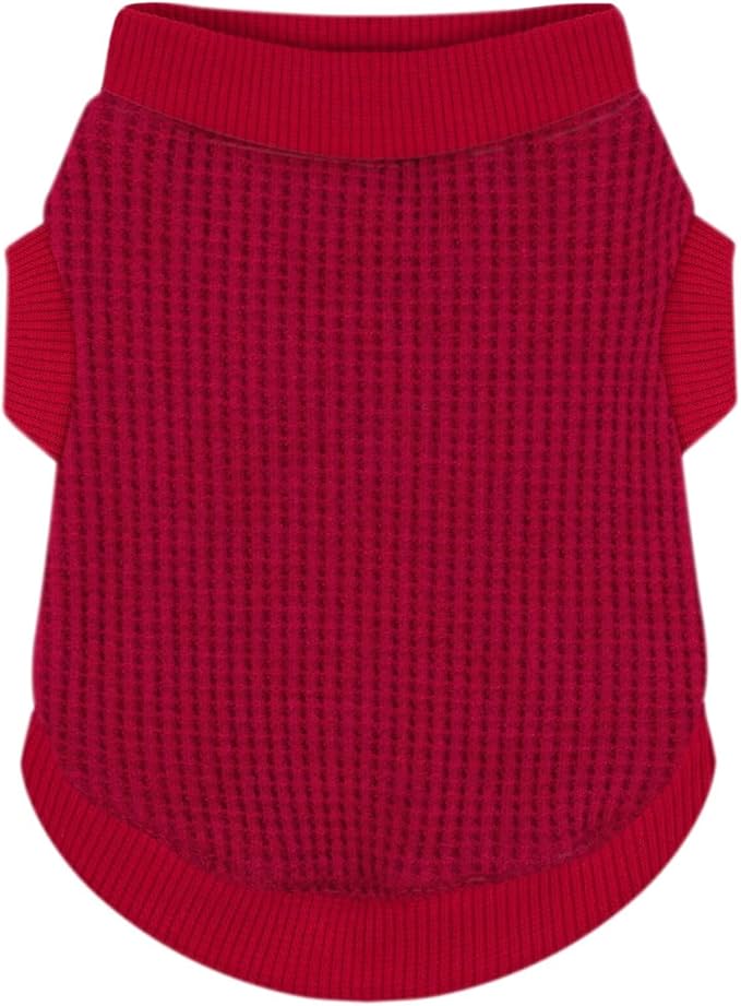 Cozy and Functional Dog Shirts for Small Puppies: Stretchable Wine Red Attire with Easy-On Design, Ideal for Chihuahuas and Yorkies - Enhance Comfort and Playfulness on Chill Days X-Small