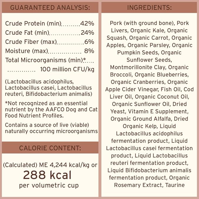 Primal Freeze Dried Dog Food, Pronto Mini Nuggets, Pork; Scoop & Serve, Complete & Balanced Meal; Also Use As Topper or Treat; Premium, Healthy, Grain Free, High Protein Raw Dog Food (25 oz)