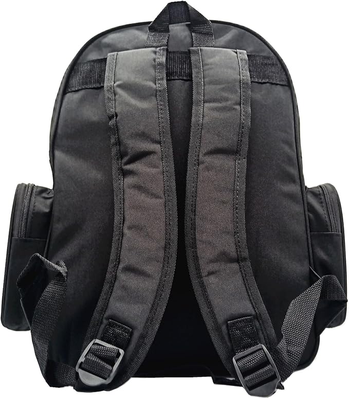 Red Emergency Backpack First Aid Bag Empty Medical First Aid Back Pack Treatment First Responder Trauma Bag for Camping Daycare Vacation Outdoors Pet Dog Cat Road Trip Cycling Riding (Black White)