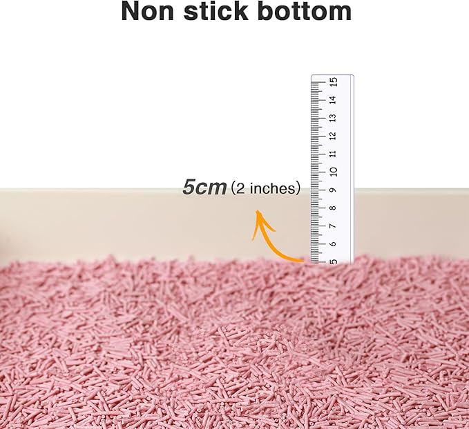 Cat Litter 24LB/4 Packs Dust-Free Clumping Tofu Cat Litter Quickly Absorb Odors Toilet Can Flush Into The Toilet Pure Natural tofu cat Litter (Peach)