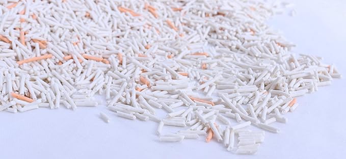 Tofu Cat Litter Hilton Floral Scent 5.5 Lbs X 2 Bags, Can Flush Down Toilets or drains, Low Tracking Cat Litter 1.8mm Pellets.