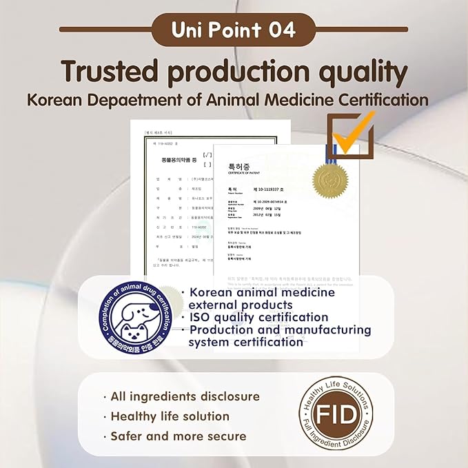 UNIPAWS Pet Ear Drops for Dogs & Cats – Vet-Recommended Ear Cleaner & Deodorizer – Helps Reduce Wax Buildup & Soothe Itchy Ears – 5.1 fl oz Probiotic & Moisturizing Formula, Made in Korea