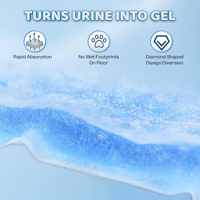 Boscute XXL Thicken 6 Layers Heavy Absorbent 30"x36" Pet Training Dog Pee Pads, Extra Large Polymer Leak-Proof Quick Dry Puppy Pee Pads, Disposable Pee Pads for Dogs Cats Rabbit