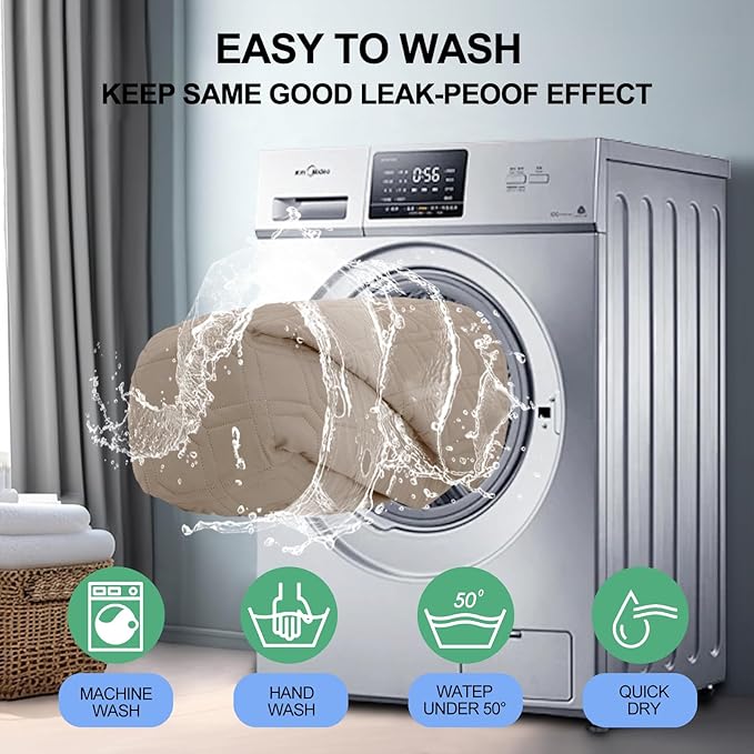 Smiry Waterproof Dog Blanket, 30x70 Inch Soft Pet Bed Cover Reversible, Washable Sofa Couch Furniture Protector for Small Medium Large Dog Puppy Cat, Geometric, Taupe/Beige