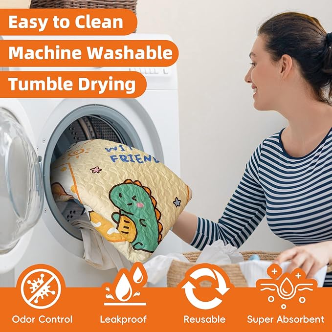 PJYuCien Washable Pee Pads for Dogs 2 Pack, 89" x 33" Octagonal Reusable Pee Pads for Dogs, Leak-Proof Pet Training Pads, Puppy Pads for Non-Slip, Designed for 24/30/36/42'' Width 8 Panels Pen