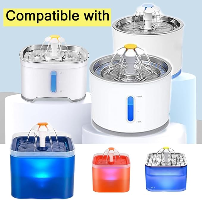 Cat/Pet Water Fountain Filters, Pack of 8 Cat Fountain Sponge Filter Pre-Filter Sponges