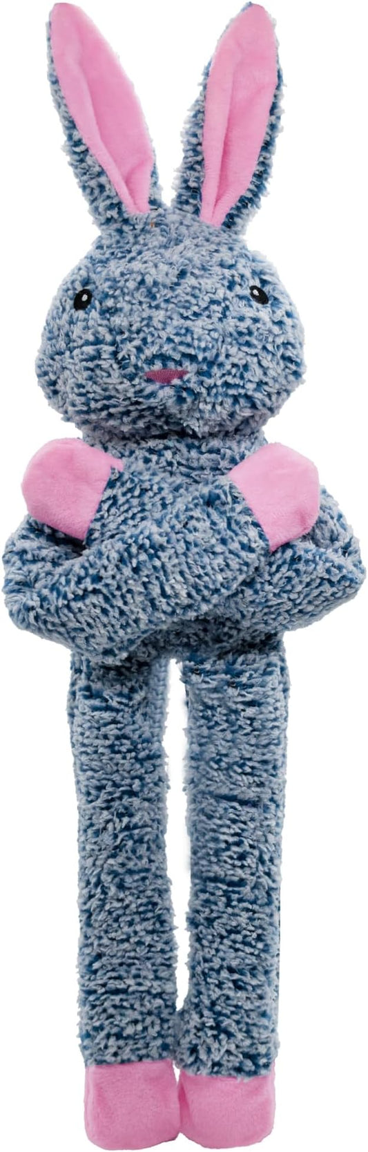 Rabbit No Stuffing Dog Toys for Large Dogs, Squeaky Crinkle Interactive Dog Animals Toys, Plush Teething to Keep Them Busy, Cute Funny Dogs Gifts for Small Medium Large Breed