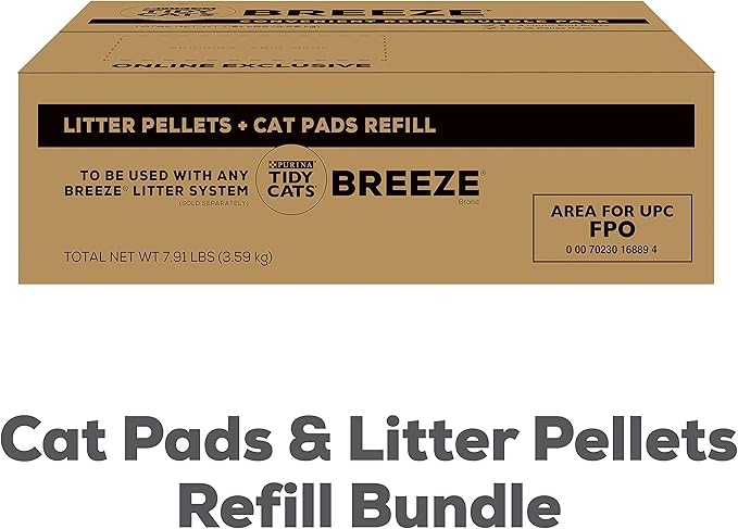 Purina Tidy Cats Breeze Litter System Cat Refill Bundle - 7.91 lb. Box