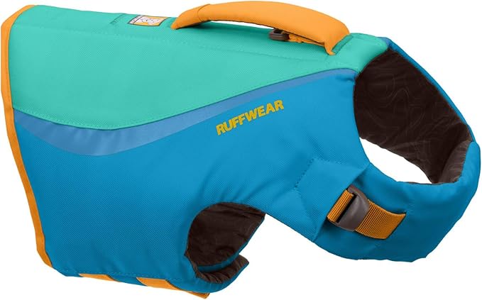 Ruffwear, Float Coat Dog Life Jacket, Premium Buoyancy Swim Vest with Lift Handle, Secure Fit & Reflective Trim, Adjustable Flotation for Swimming, Boating, & Outdoor Adventures, Blue Dusk, Small