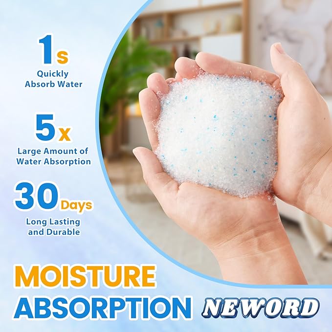NEWORD Crystal Cat Litter Non Clumping Crystal Litter - 8LBs 99.99% Dust Free Fresh Scented Cat Litter Crystals - Superior Odor Control Lightweight Soft on Paws