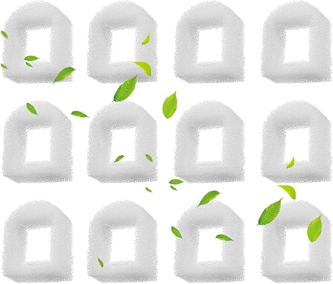 Cat Water Fountain Foam Filters, Compatible with Multiple Pet Fountain Dispenser Sponge Filters (12 Pcs)