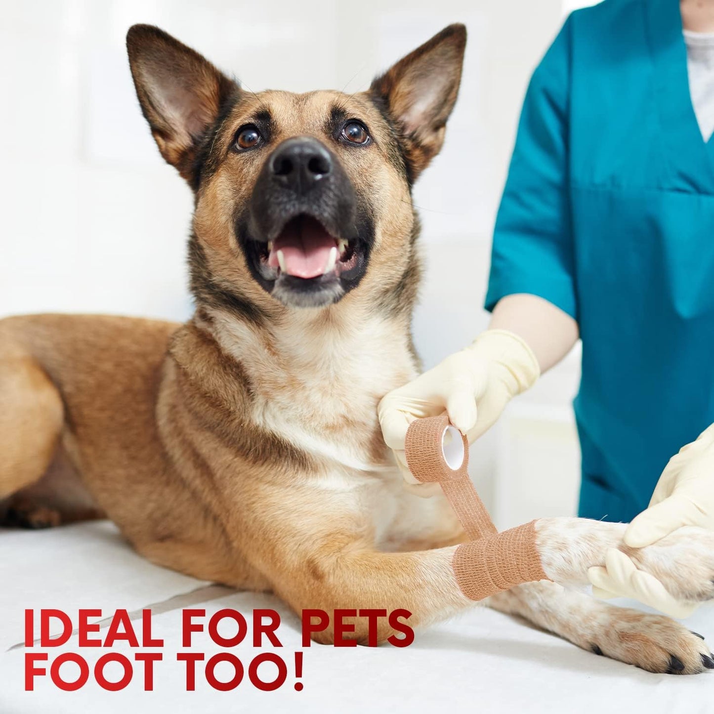 HEALQU Self Adhesive Bandage Wrap – Cohesive Tape for Athletic and Sports 3”x5yd, 12 Rolls - Self Adherent Medical Tape, Flexible, Elastic Bandages Multicolor for Wrist & Ankle Vet Wrap for Dogs