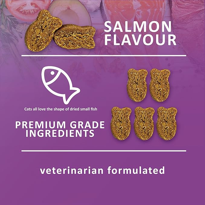 Hairball Treats for Cats - Hairball Remedy Chews with Omega 3&6, Psyllium Husk, Zinc & Biotin - Salmon Flavor for Hairball Control, Digestive Health & Skin Support, 100ct (ND-044)