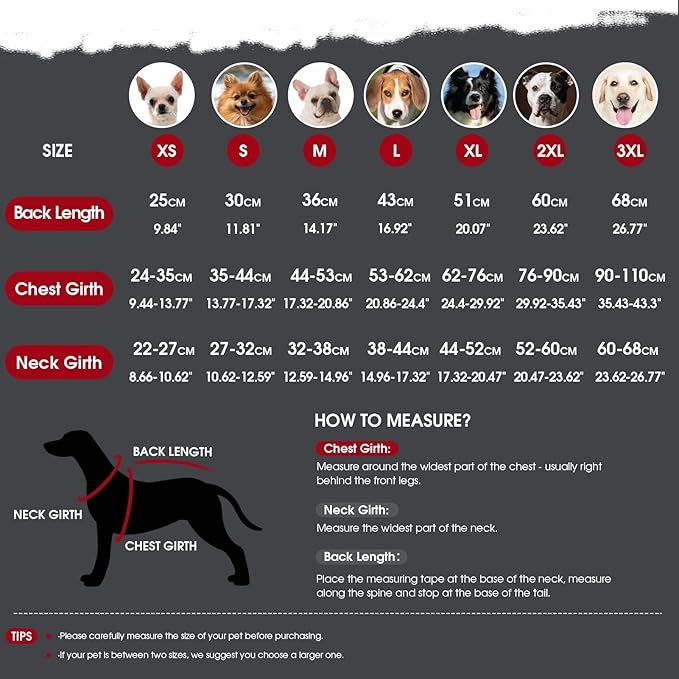 ASENKU Dog Winter Coat, Fleece Doggie Jacket Plaid Reversible Vest Waterproof Windproof Cold Weather Clothes for Small Medium Large Dogs(Red, M)