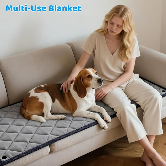 URPOWER Dogs Back Seat Extender with Non-Slip Blanket - Hard Bottom Dog Car Seat Cover & Removable Dog Bed Mat, Waterproof Dogs Hammock for Car, SUV & Small Truck, Pet Backseat Protector Holds 420lbs