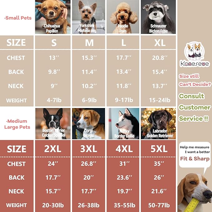 Koneseve Dog Hoodie Fleece, Cat Sweater Warm with Pocket - Soft Clothes for Daily Wear, Basic Hooded Sweatshirts, Winter Coat Clothing, Comfort Tee Shirt Fit for All Breeds Pet - Beige - M