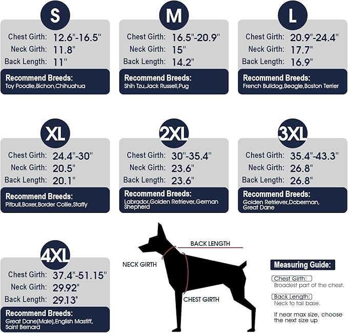 IECOii Dog Coat for Extra Large Dogs - Reflective Adjustable Jacket with Buckle Fleece Turtleneck for Cold Weather - Soft Winter Coat for Giant Breed Dogs, Great Dane Winter Clothes, Burgundy, 4XL