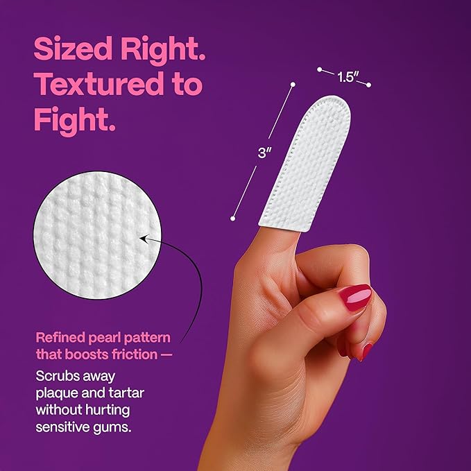 DOCO Dog Teeth Cleaning Wipes - Dog Tooth Brushing Kit, Remove Plaque & Tartar, Dental Freshen Breath, No Rinse, Easy Pet Tooth Cleaning Kit for Oral Care, Ideal for Cat Owners - Bacon Flavor, 100 ct.