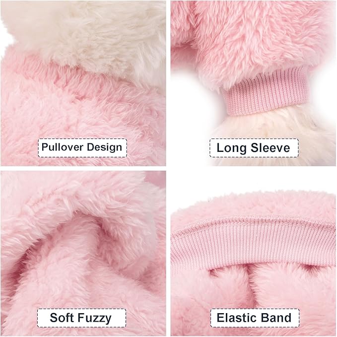 Dog Sweater, 3 Pack Dog Sweaters for Small Dogs, Dog Clothes for Small Dogs Girl Boy, Ultra Soft and Warm Puppy Sweater Dog Coat for Winter Christmas (XS, Lt Pink+Lt Green+Lt Yellow)