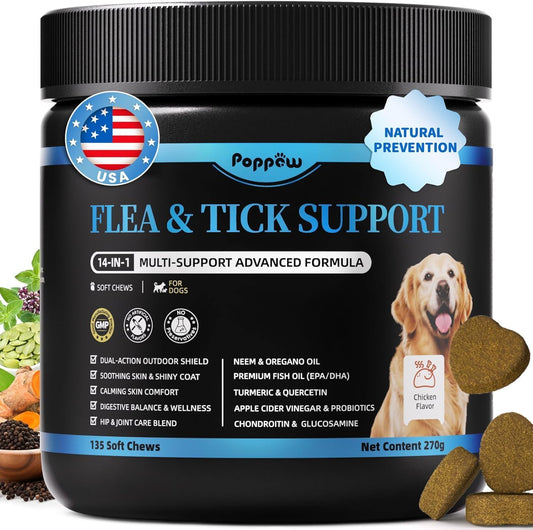 Dog Flea and Tick Support Chewable