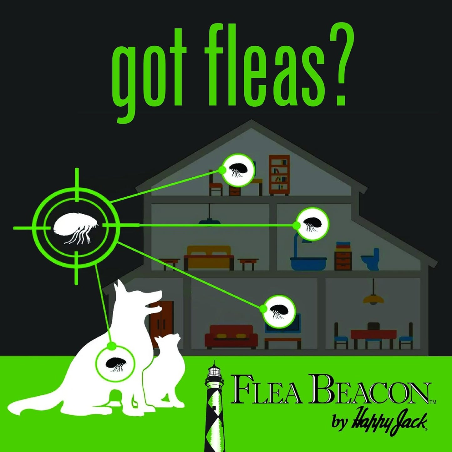 Happy Jack Gardstrips Replacement Glue Pads for Flea Traps, Attracts & Traps Indoor Fleas, Breaks Breeding Cycle, Safe, Fast, Clean, Easy Way to Kill Pests, USA 5 pk