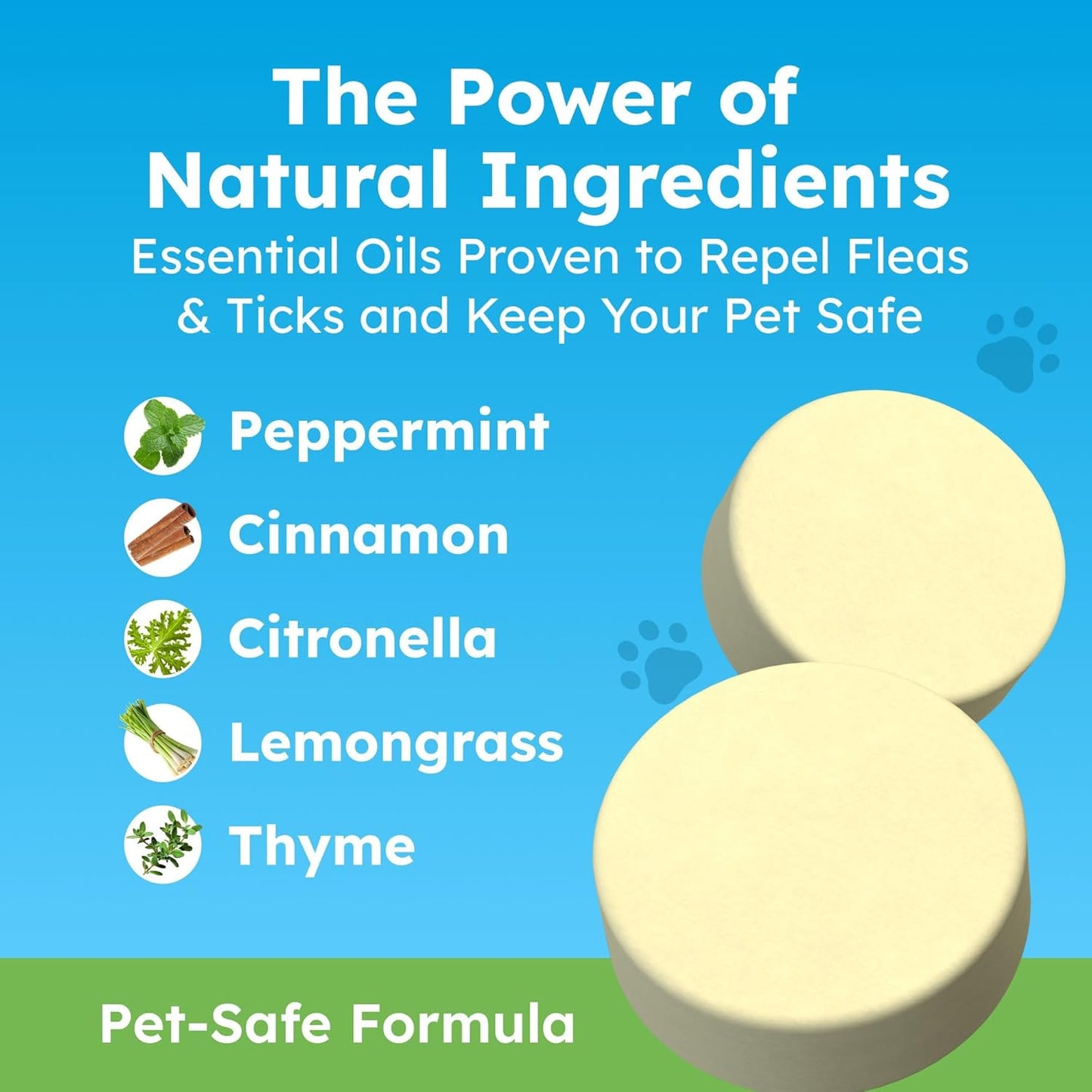 BugMD Paw Guardian Refill, Plant-Powered Flea & Tick Protection Tablets, 3 Count, 30-Day Protection, Natural Essential Oil Formula