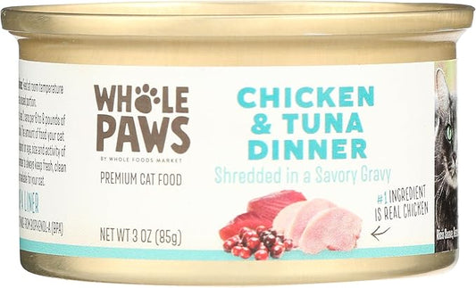 Whole Paws Chicken and Tuna Recipe Cat Food, 3 oz