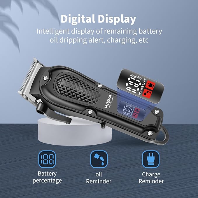 Professional Hair Clipper Set for Men, Cordless Barber Clippers Set and Trimmer Kit, Electric Beard Trimmer & Nose Trimmer Kit, Foil Shaver & Men's Facial Grooming Tool Kit, Gifts for Men